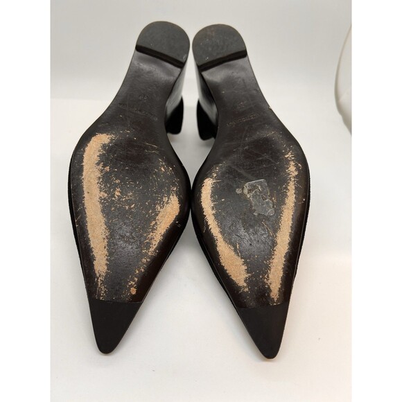 Balenciaga D'Orsay Wedge Heels Black Suede 37 - Picture 9 of 16